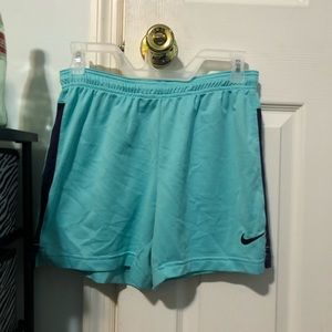 Nike Women’s light blue basketball shorts